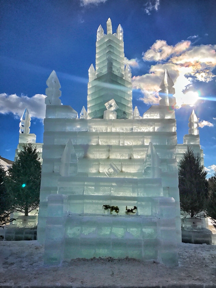 An ice castle.