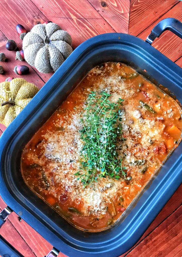 Crockpot Minestrone Soup The Tipsy Housewife