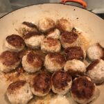 Meatballs browning