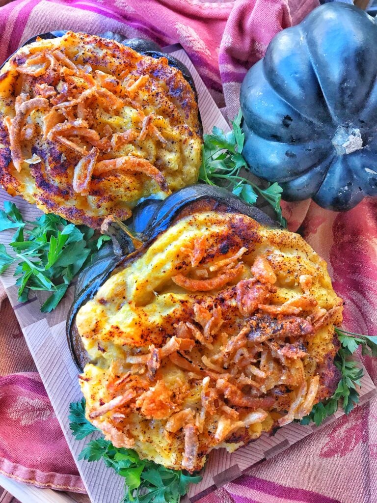 Cheesy Stuffed Acorn Squash