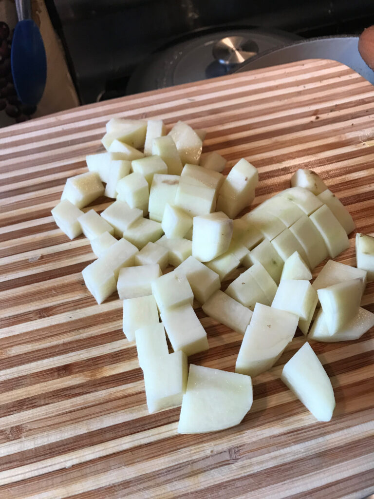 Chopped Russet Potato
