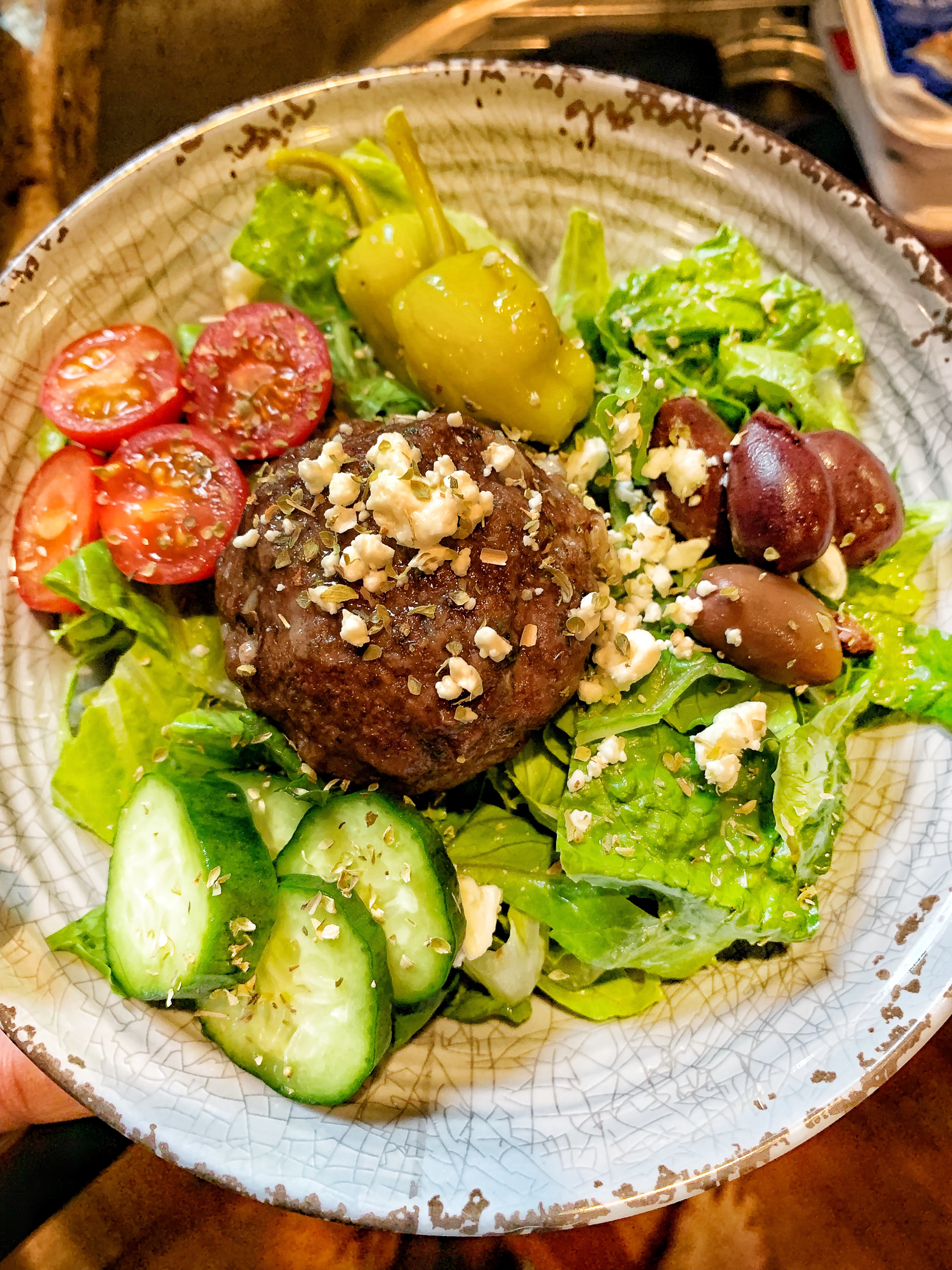 Gyro Meatball on salad