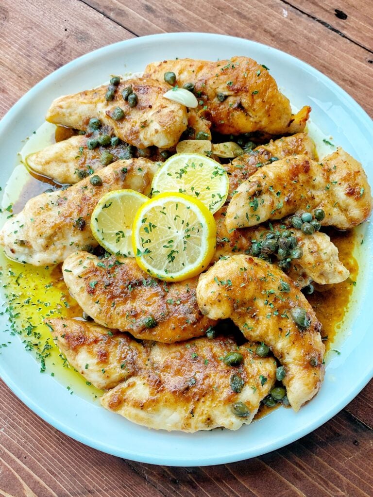 Lemon Caper Chicken Cutlets