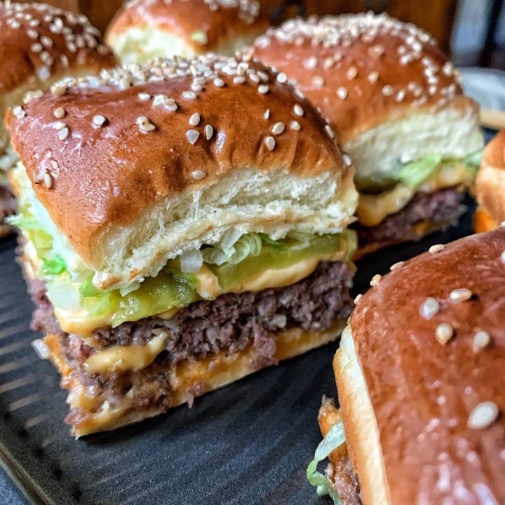 MIni Big Mac Cheeseburgers