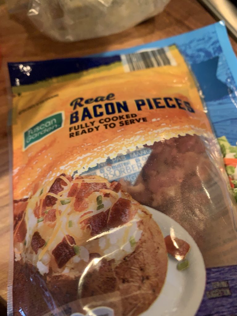 A package of bacon crumbles