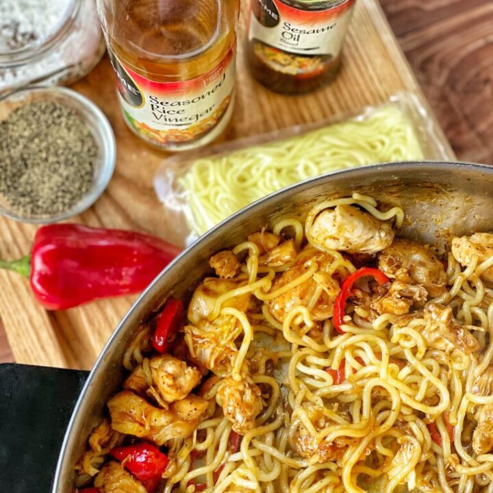Spicy Chicken & Stir Fry Noodles