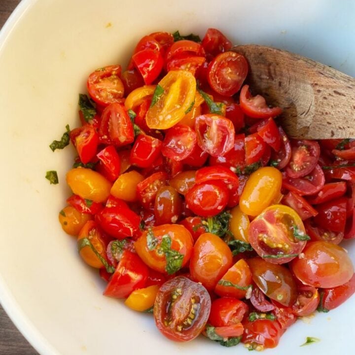 No Cook Fresh Tomato Pasta