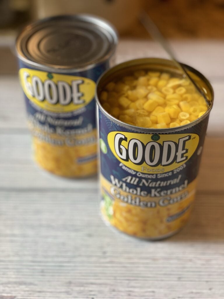 Goode Foods brand canned corn