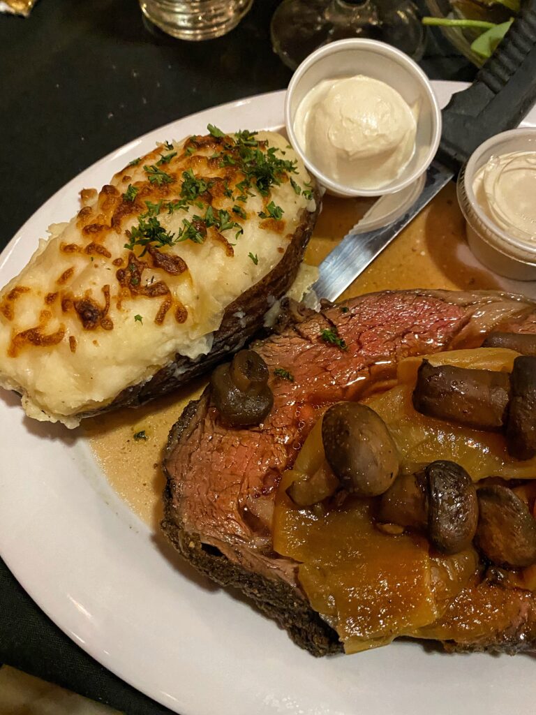 Another angle of the prime rib