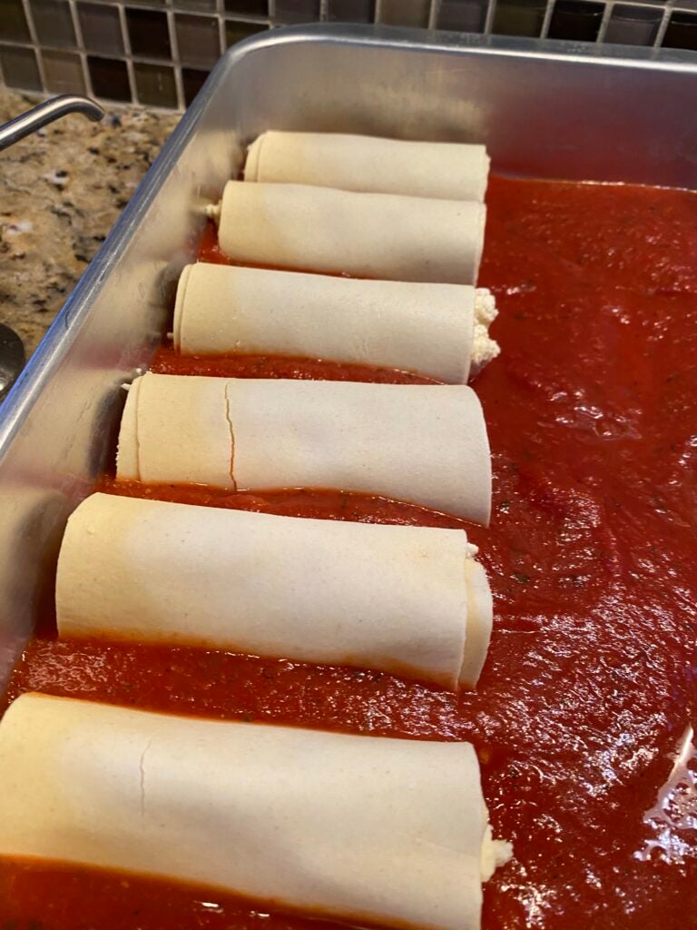 Easy Baked Manicotti