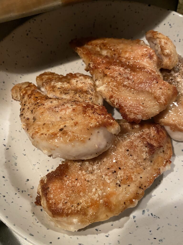 Crispy chicken breasts