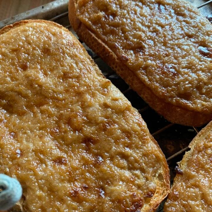 Two slices of Chalet Appetizers