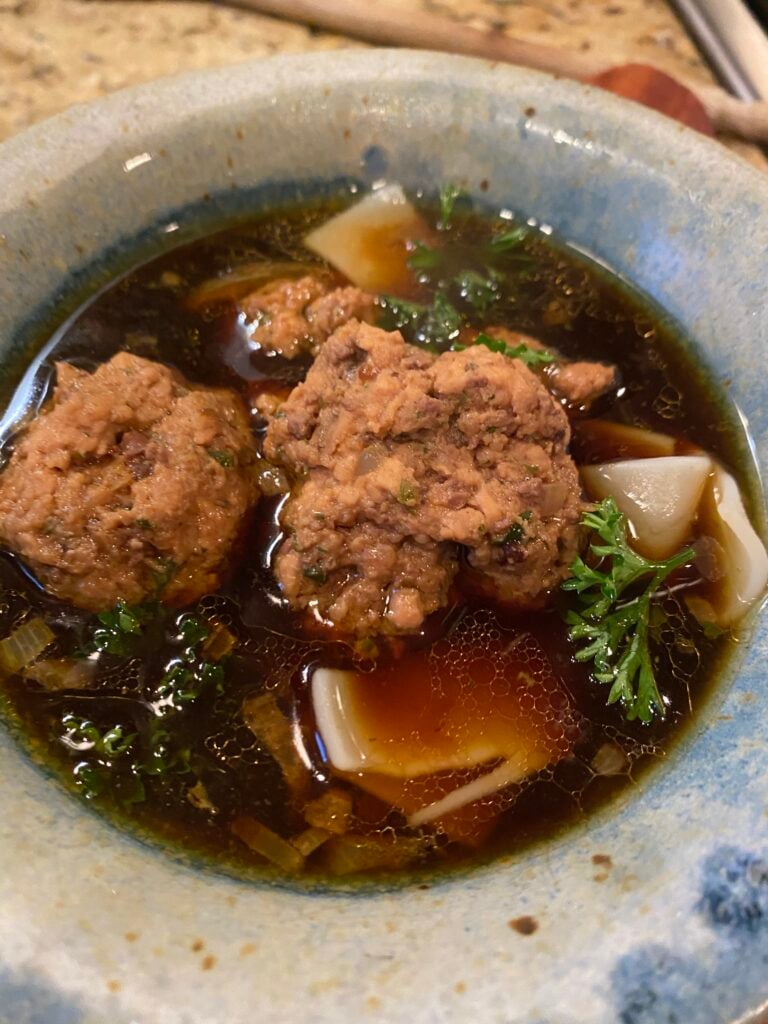 Liver Dumpling Soup