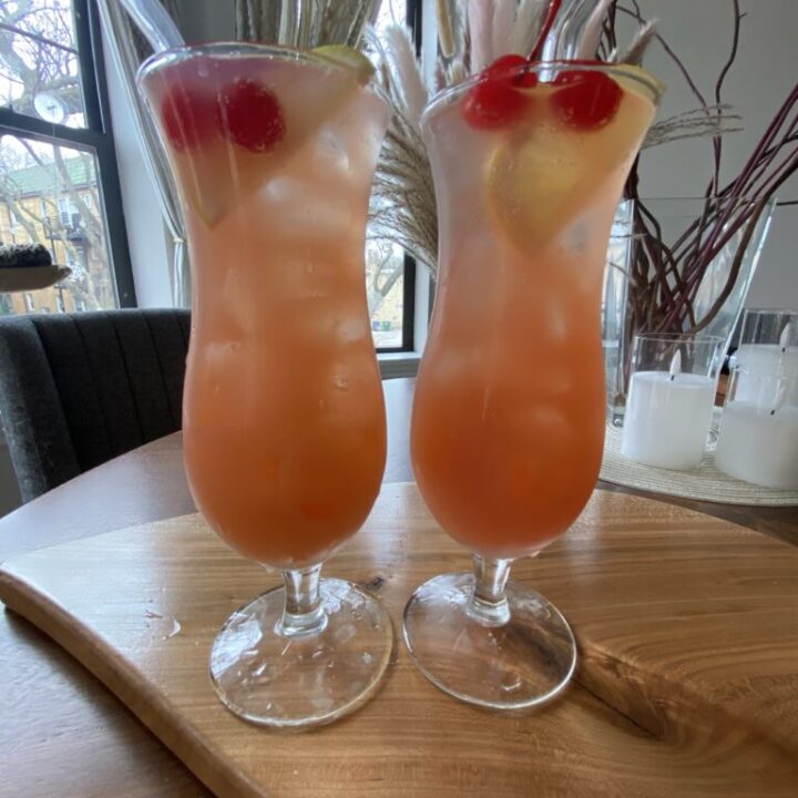 Mardi Gras Hurricane Mocktail