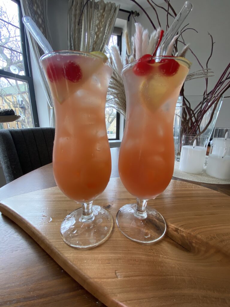 Mardi Gras Hurricane Mocktail