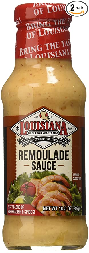 A bottle of remoulade sauce