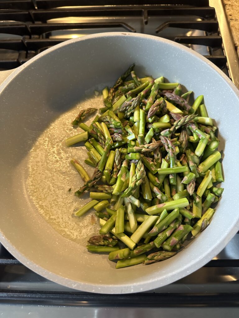 Asparagus in a pot