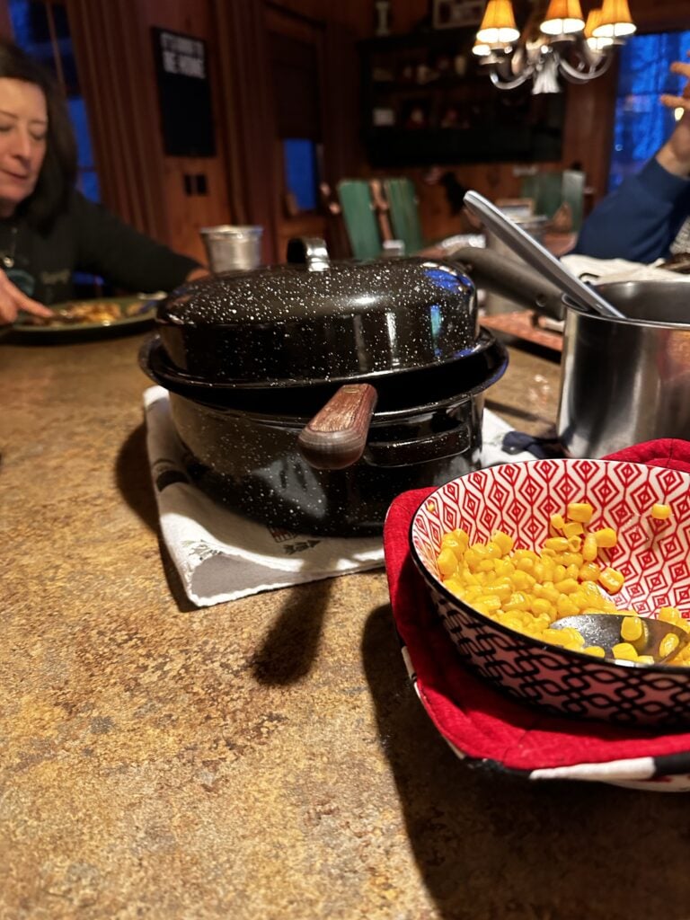 A family dinner table