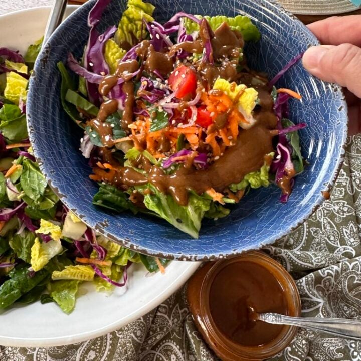 Copy Cat Thai Crunch Salad with Peanut Dressing