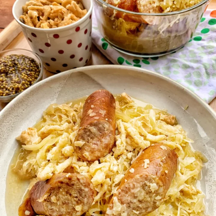 Crockpot Smoked Kielbasa and Kraut Recipe