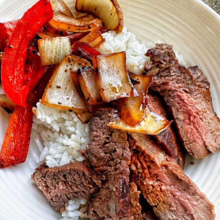 Tender Asian Sirloin Beef with Stir Fried Veggies