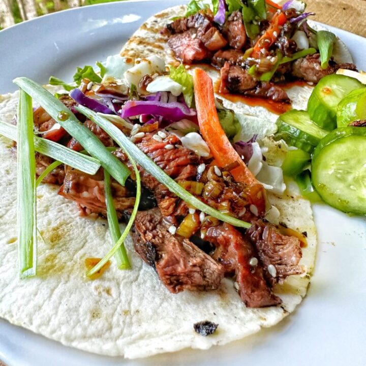 Korean Inspired Beef Tacos