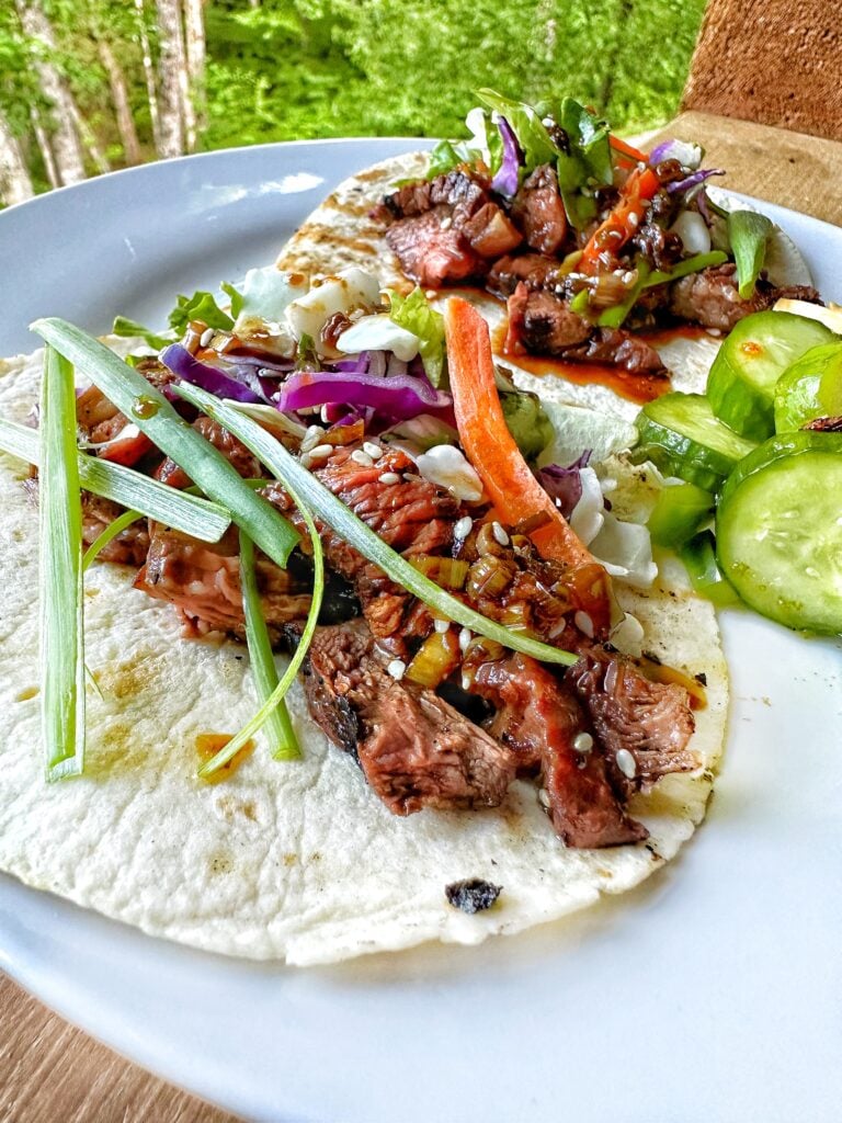 Korean Inspired Beef Tacos