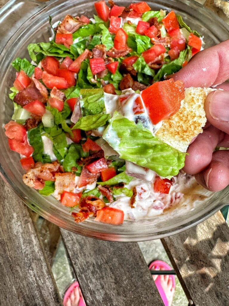 Bacon, Lettuce and Tomato Dip The Tipsy Housewife