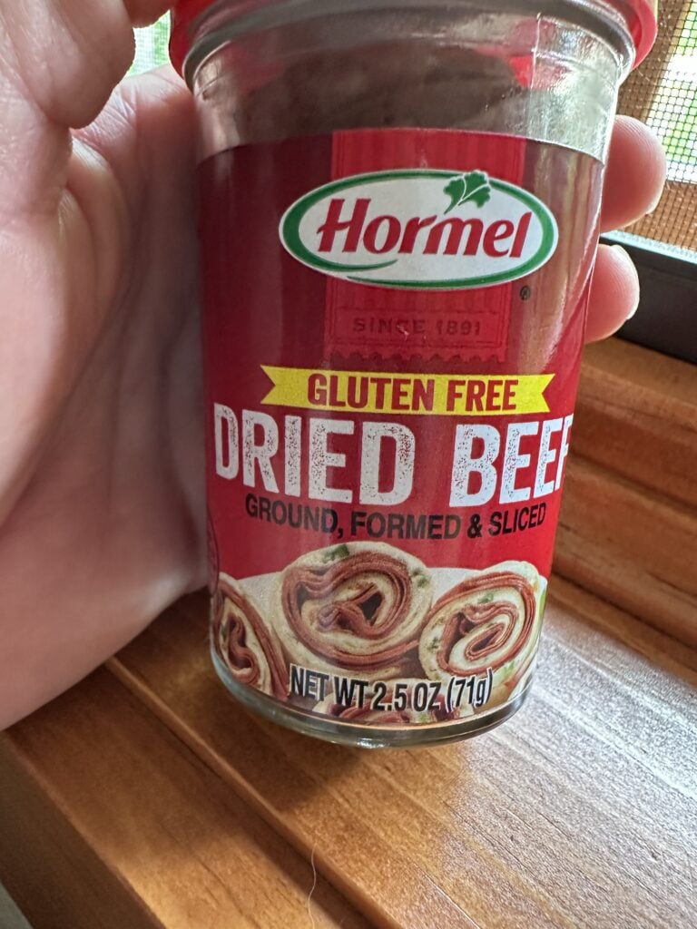 A jar of Hormel dried beef