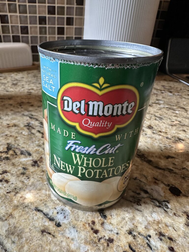 A can of potatoes