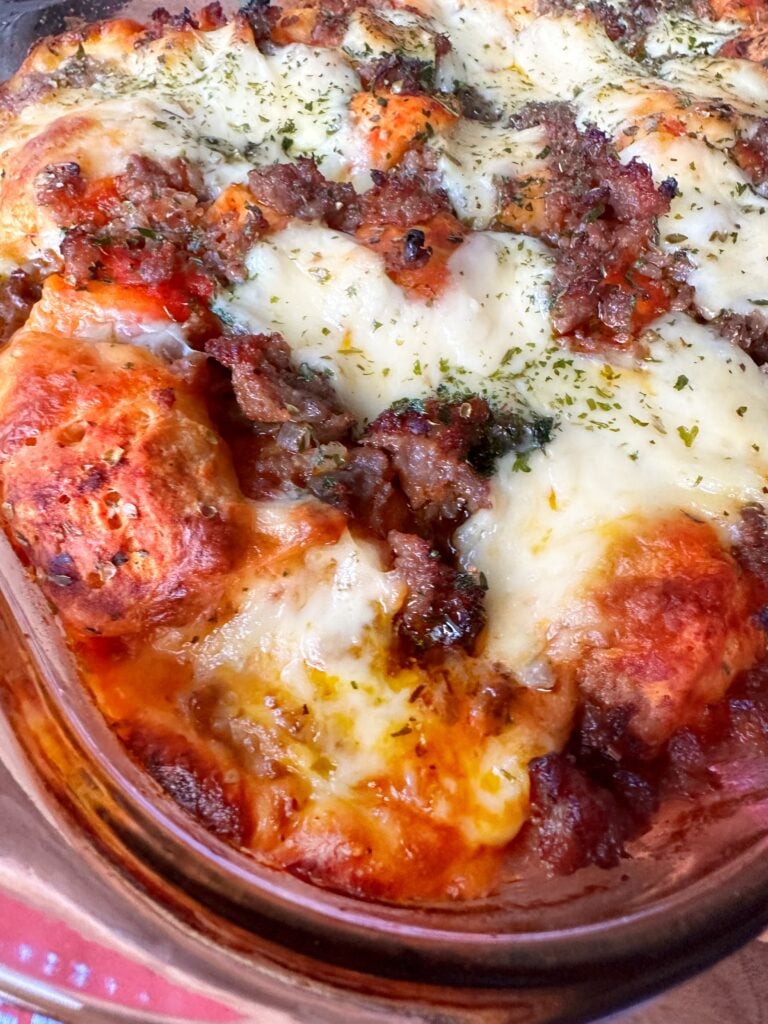 Puffy Pizza Bake