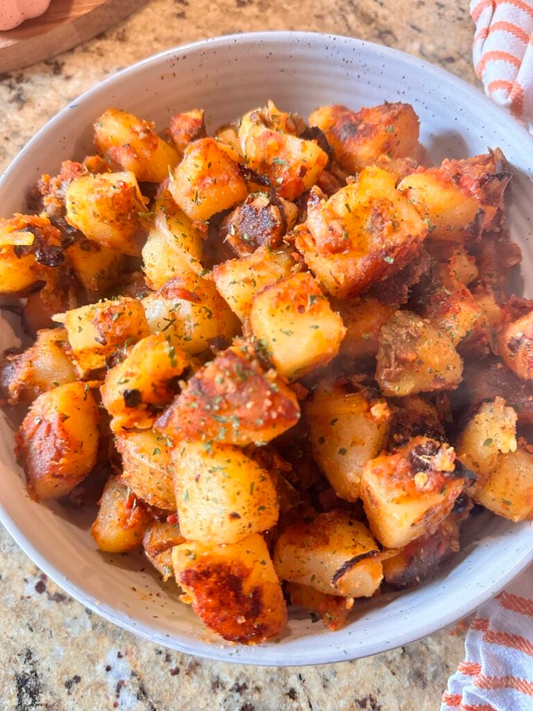 Tangy Tomato Fried Potatoes
