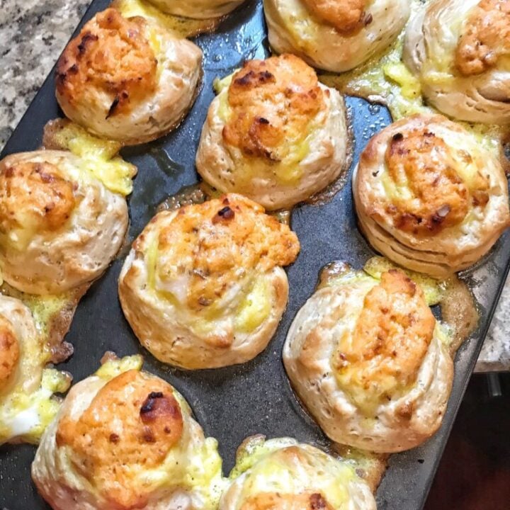 Cheesy Egg Breakfast Biscuits