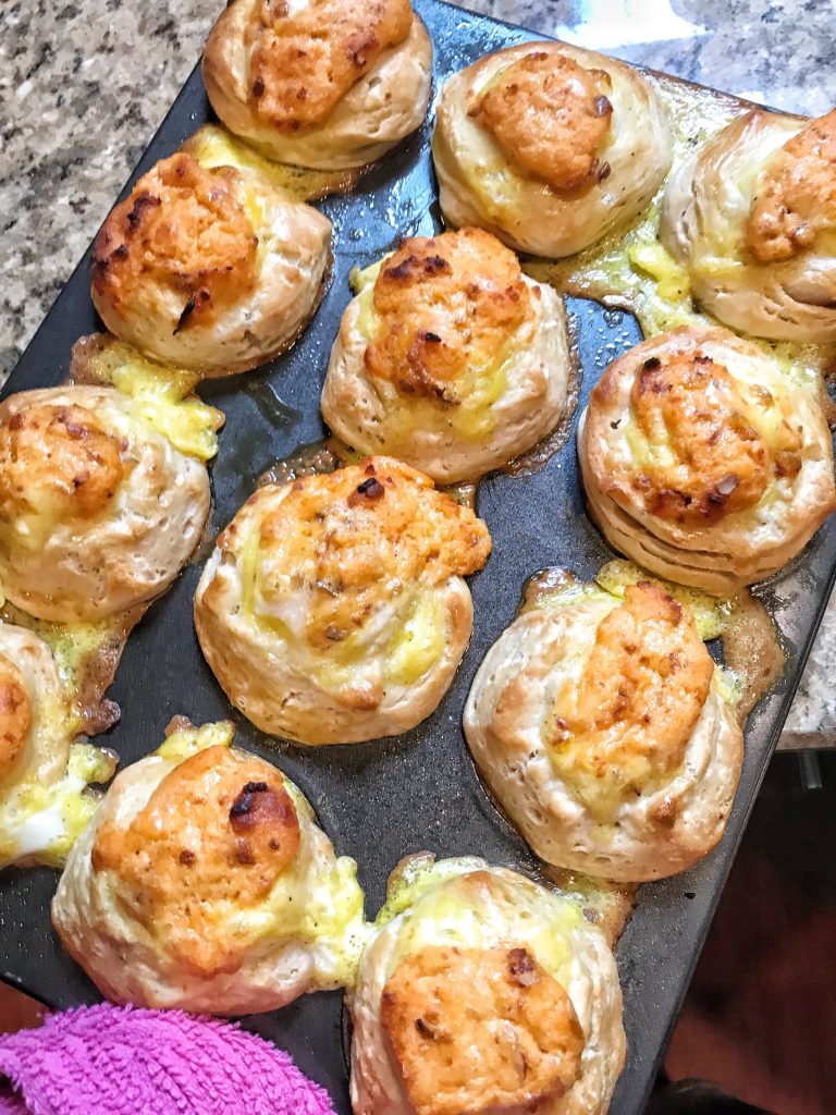Cheesy Egg Breakfast Biscuits