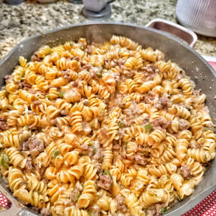Philly Cheesesteak Pasta