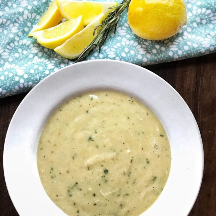 Easy Greek Chicken, Lemon and Rice Soup