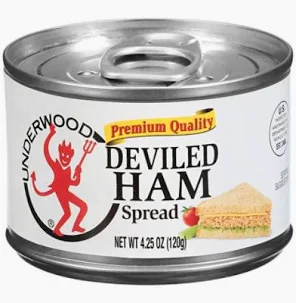 A small can of deviled ham