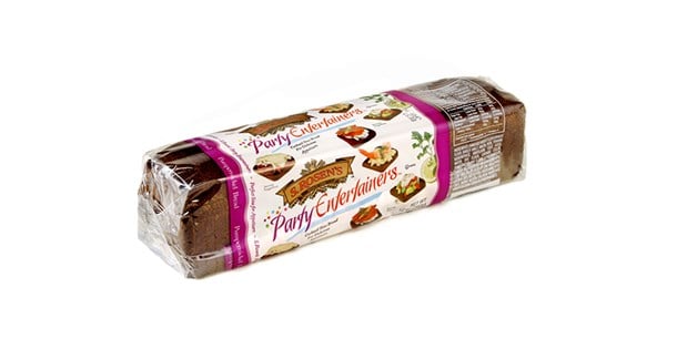 A package of cocktail rye bread