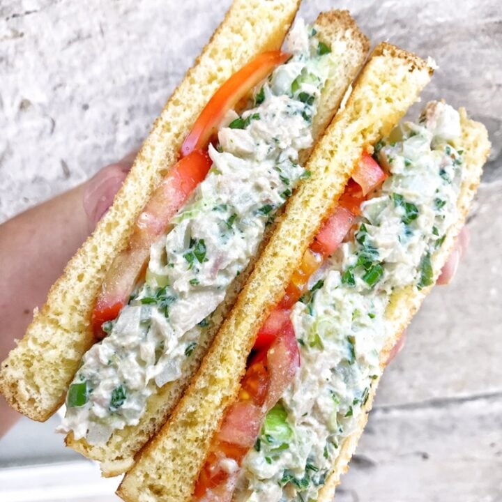 Tuna Salad Sandwich with Kale Crunch