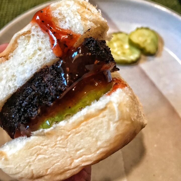 A pork tenderloin slider.