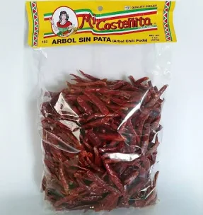 A package of dried red chilis.