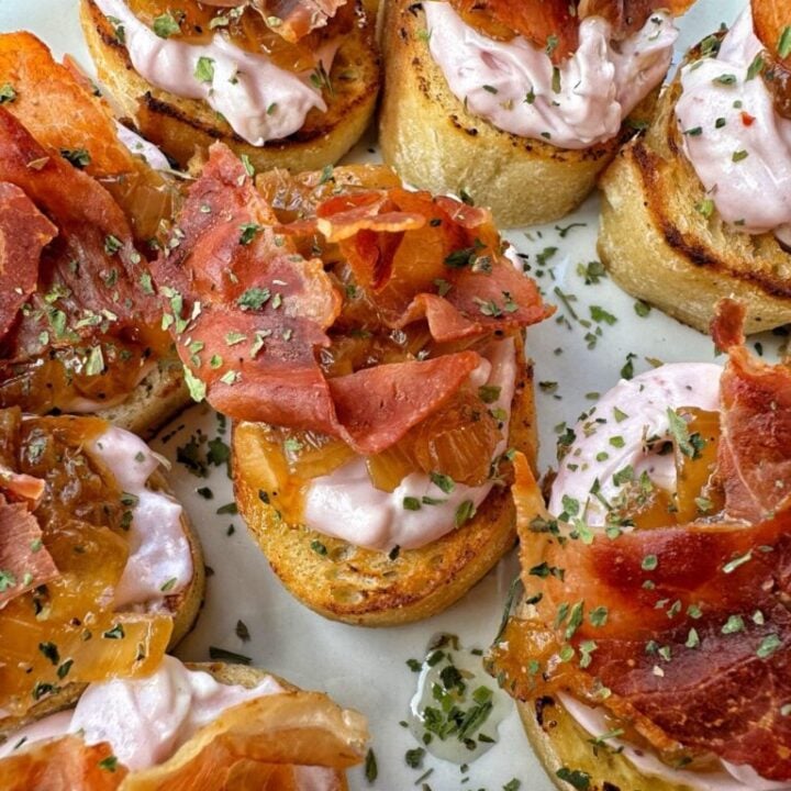 Festive Holiday Cranberry Cheese Toasts Recipe