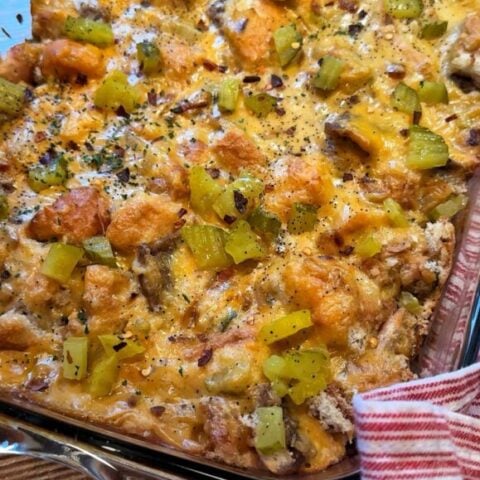 Cheeseburger Slider Casserole