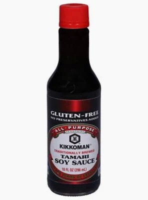 A bottle of soy sauce