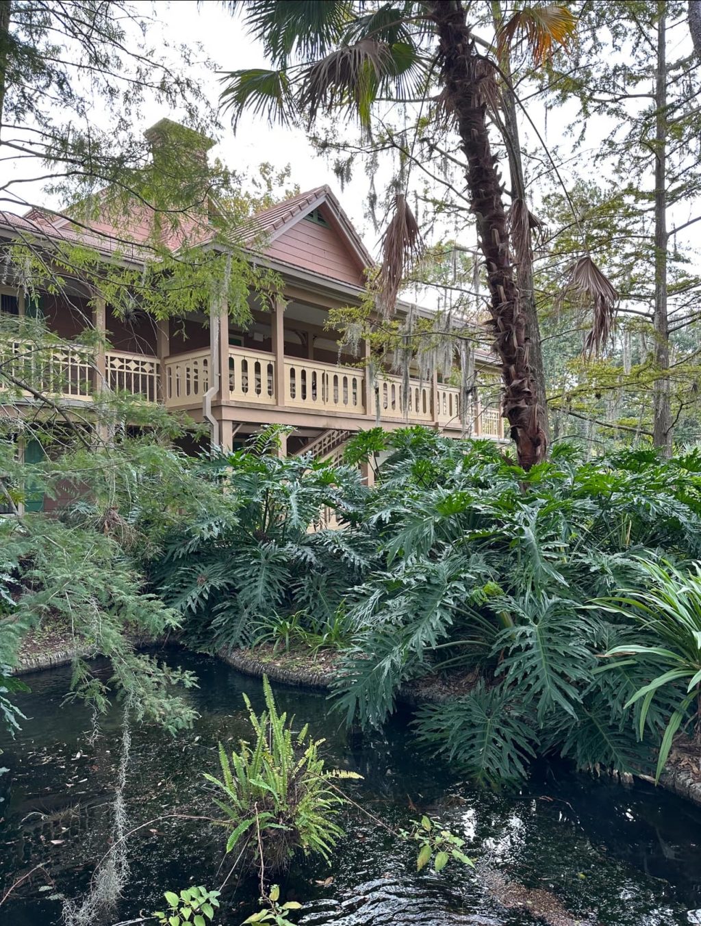 An exterior view at the Port Orleans Resort