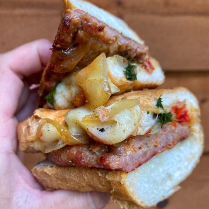 Grilled Sausage Grinders with Grilled Tomato Sauce Recipe