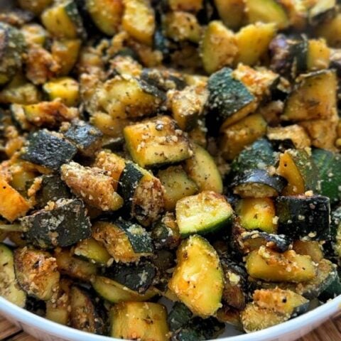 Lemon Pepper and Parmesan Zucchini