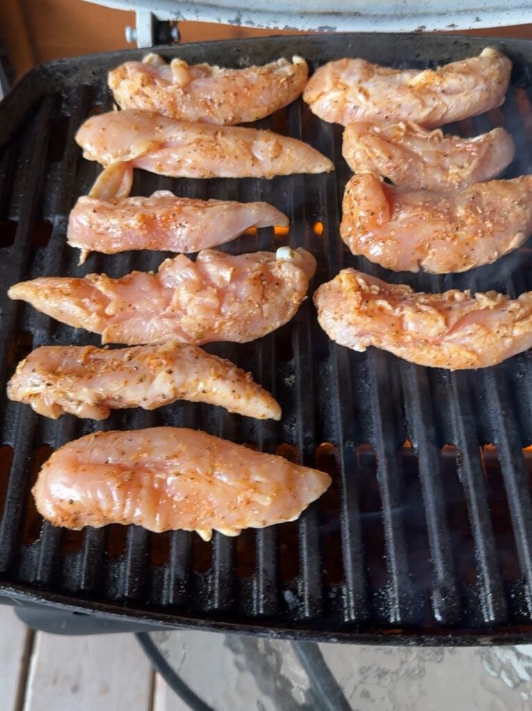 Chicken on the grill