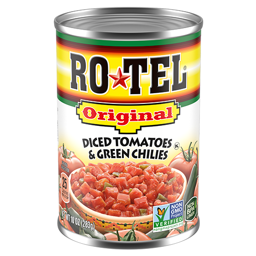 A can of Rotel Tomatoes