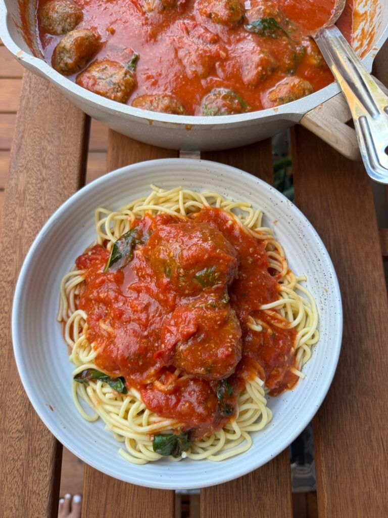 Summer Spaghetti and Meatballs